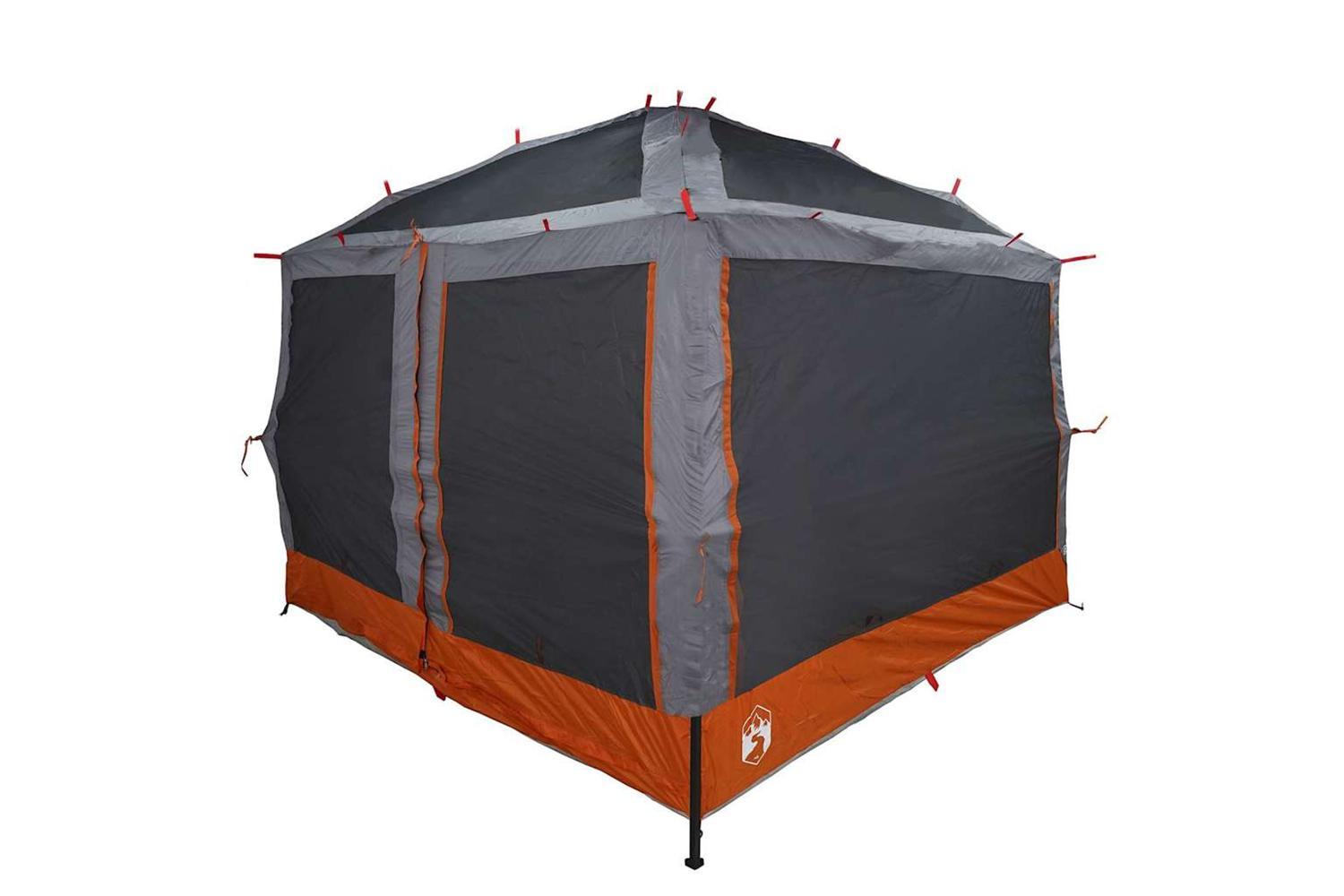 Vidaxl Inner Tent With Roof Grey And Orange 300 X 300x 250 Cm-7