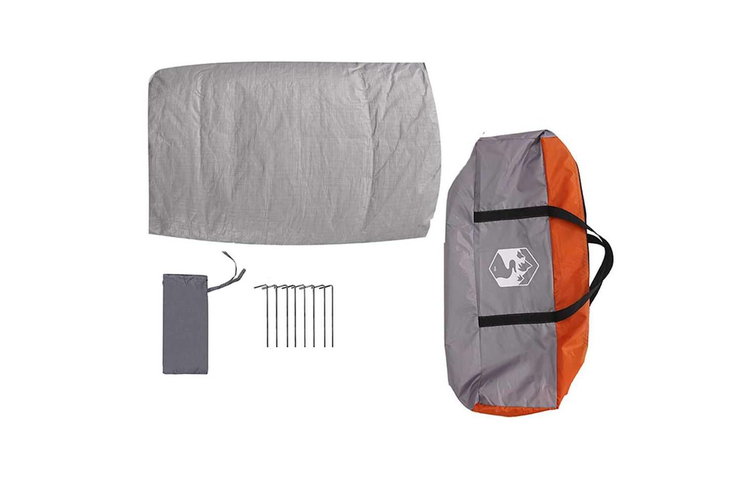 Vidaxl Inner Tent With Roof Grey And Orange 300 X 300x 250 Cm-9