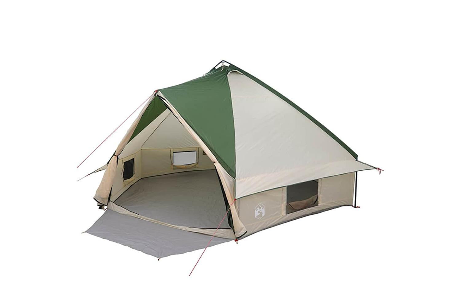 Vidaxl Teepee Tent With Roof Green And White 567 X 470 X 242 Cm-2