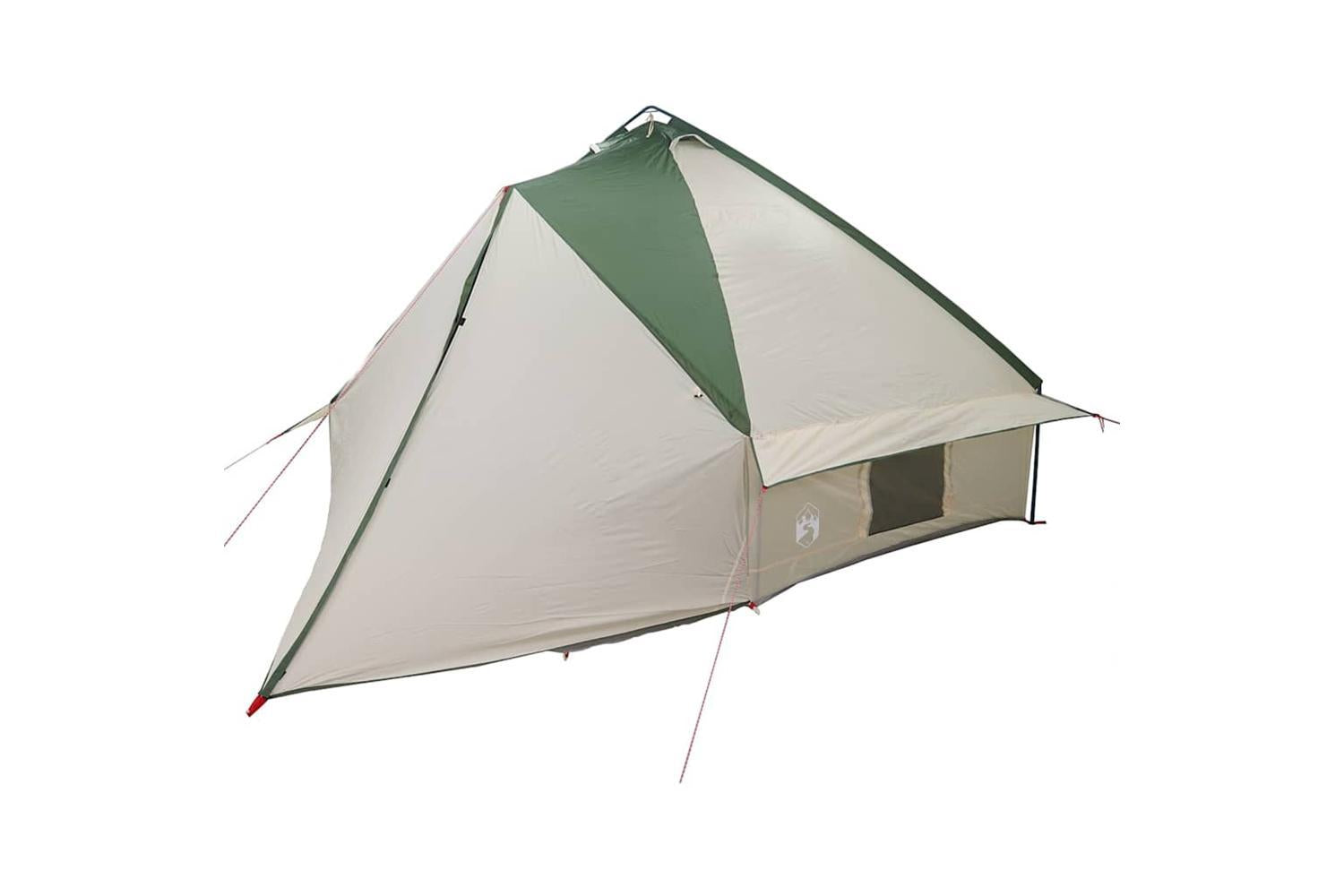 Vidaxl Teepee Tent With Roof Green And White 567 X 470 X 242 Cm-4