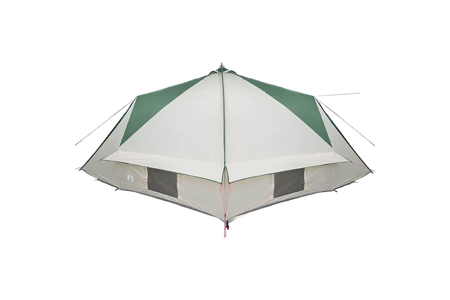 Vidaxl Teepee Tent With Roof Green And White 567 X 470 X 242 Cm-6