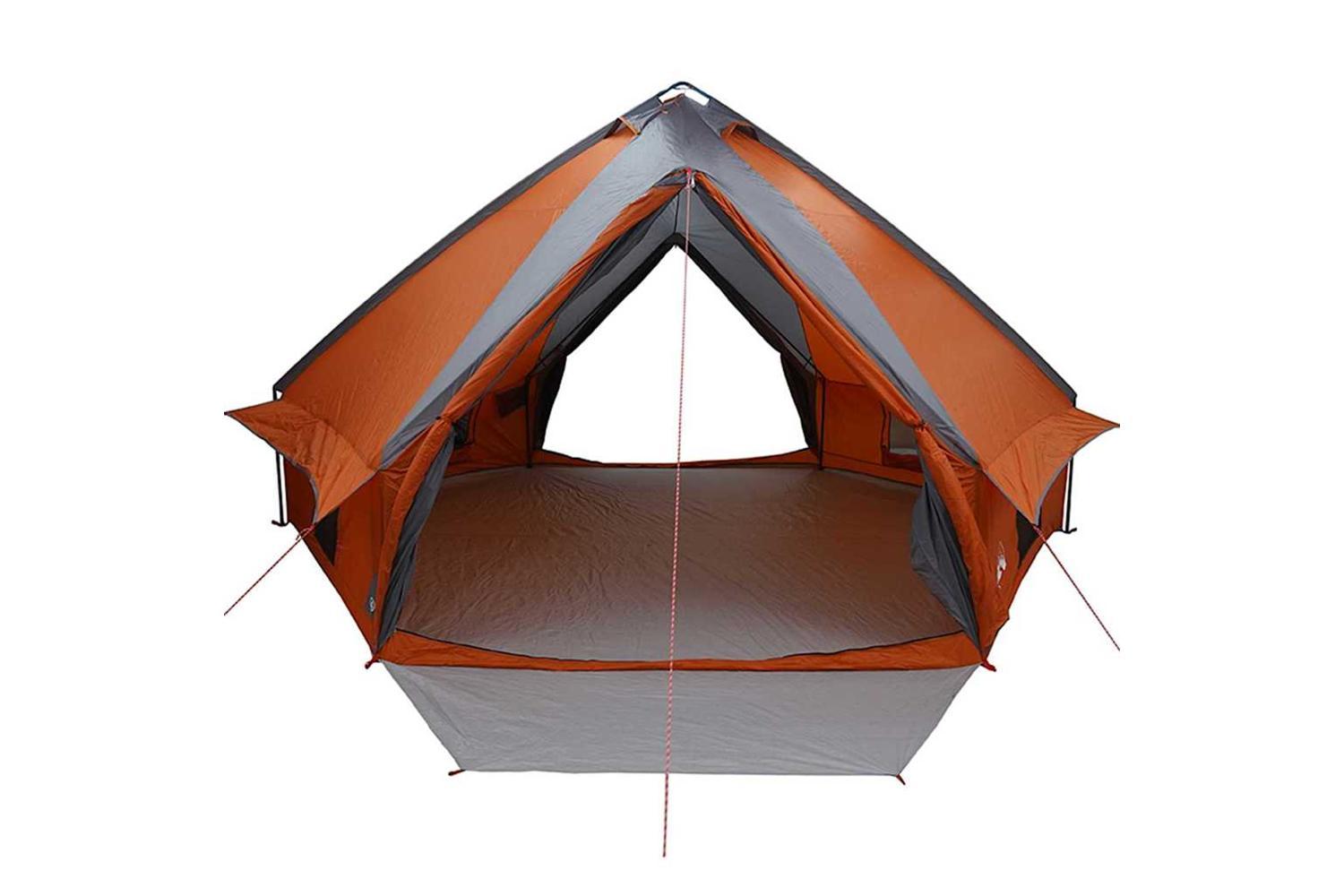 Vidaxl Teepee Tent With Roof Grey And Orange 567 X 470 X 242 Cm-5