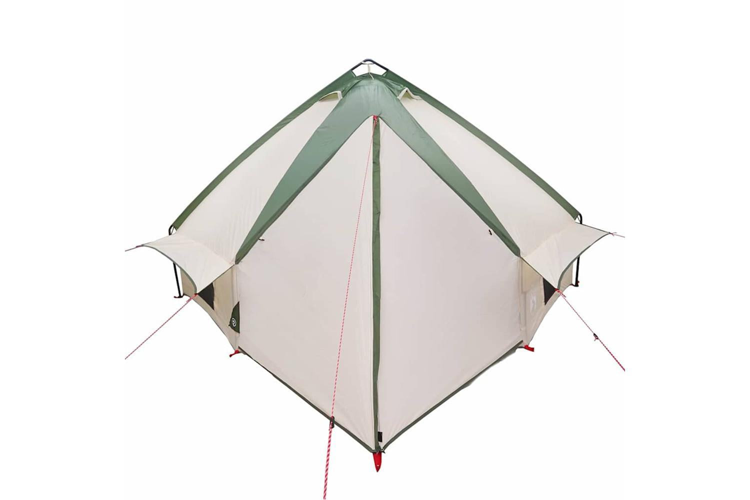 Vidaxl Teepee Tent With Roof Green And White 490 X 410 X 210 Cm-7