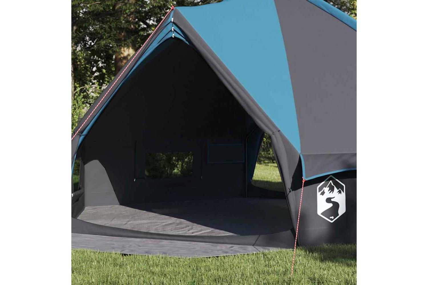 Vidaxl Teepee Tent With Roof Blue And Grey 490 X 410 X 210 Cm-3