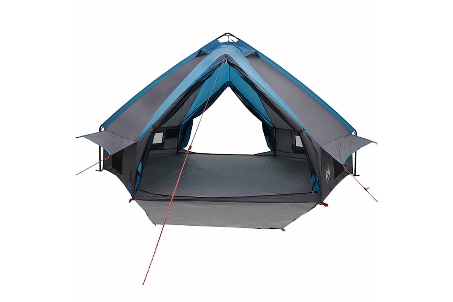 Vidaxl Teepee Tent With Roof Blue And Grey 490 X 410 X 210 Cm-5