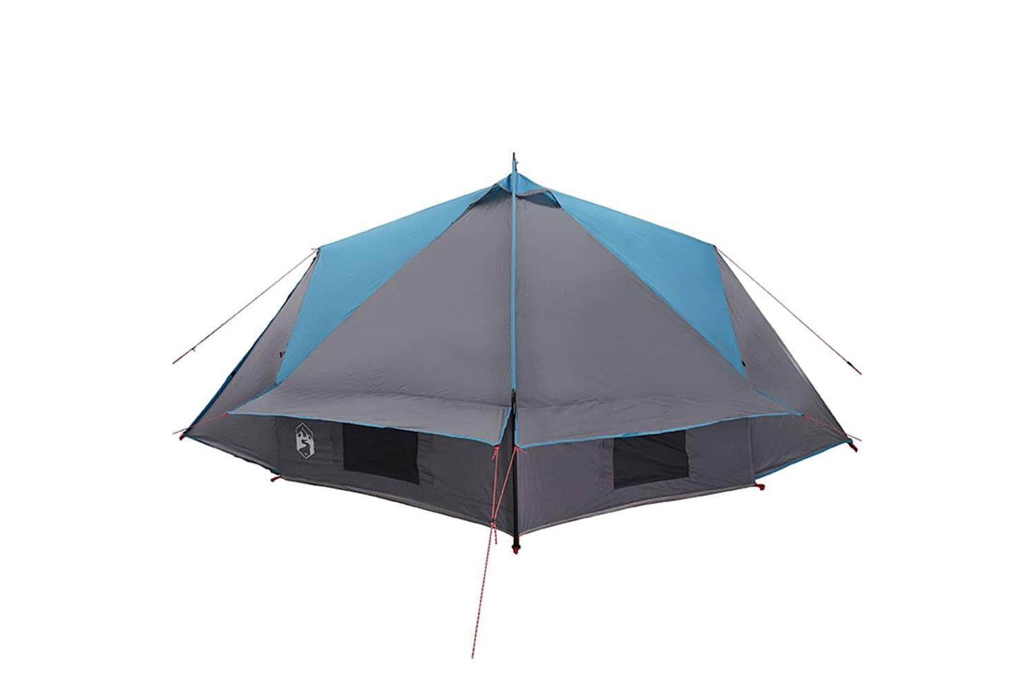 Vidaxl Teepee Tent With Roof Blue And Grey 490 X 410 X 210 Cm-6