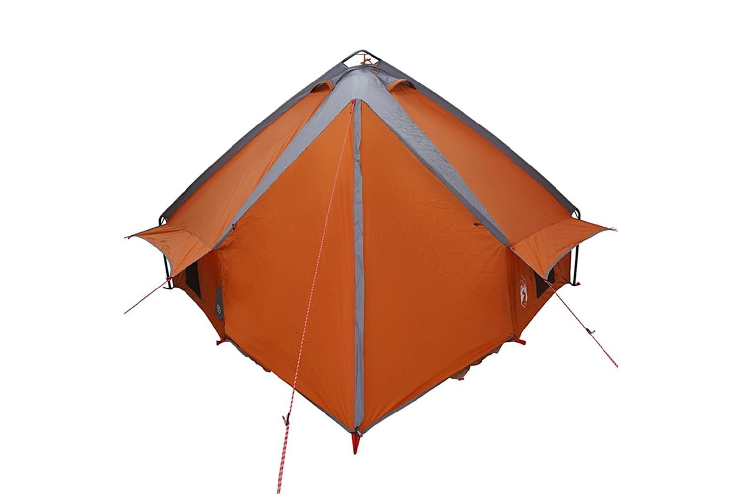 Vidaxl Teepee Tent With Roof Grey And Orange 490 X 410 X 210 Cm-7