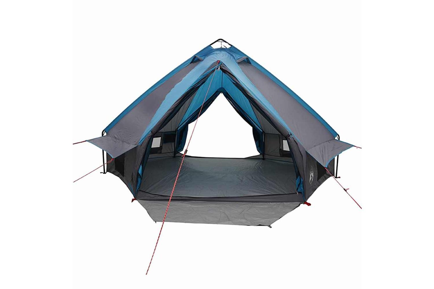 Vidaxl Teepee Tent With Roof Blue And Grey 431 X 366 X 185 Cm-5
