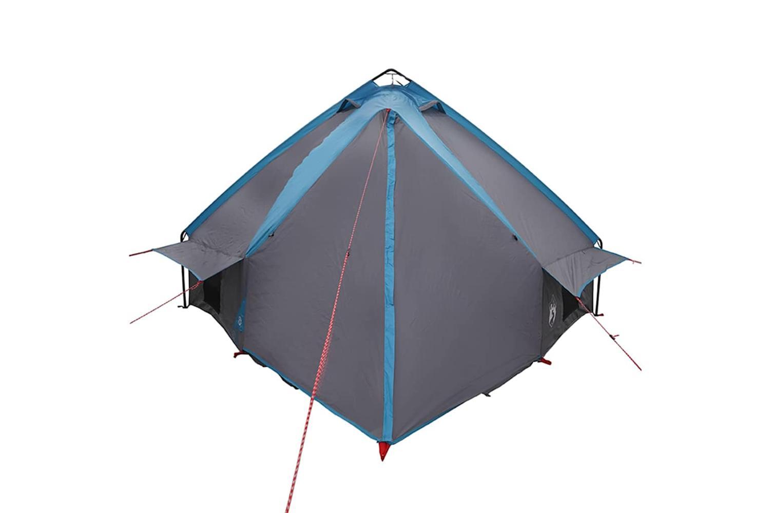 Vidaxl Teepee Tent With Roof Blue And Grey 431 X 366 X 185 Cm-7