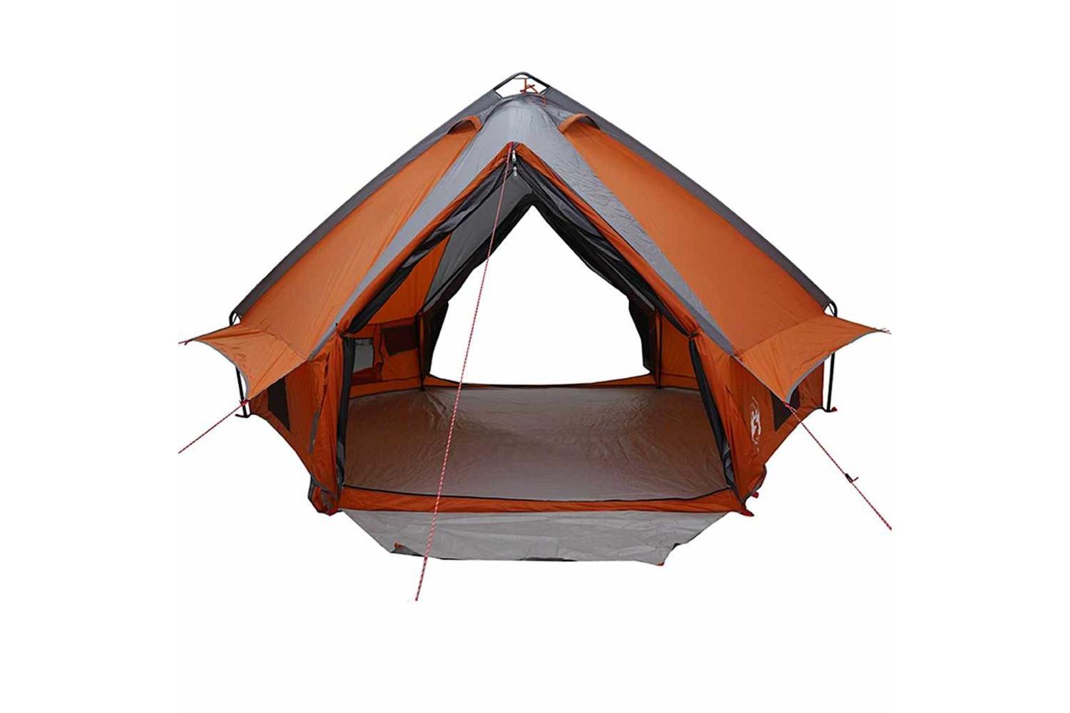 Vidaxl Teepee Tent With Roof Grey And Orange 431 X 366 X 185 Cm-5