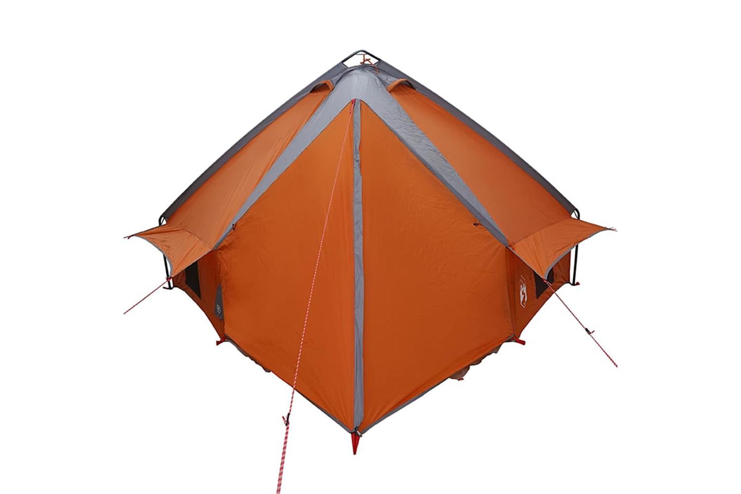 Vidaxl Teepee Tent With Roof Grey And Orange 431 X 366 X 185 Cm-7