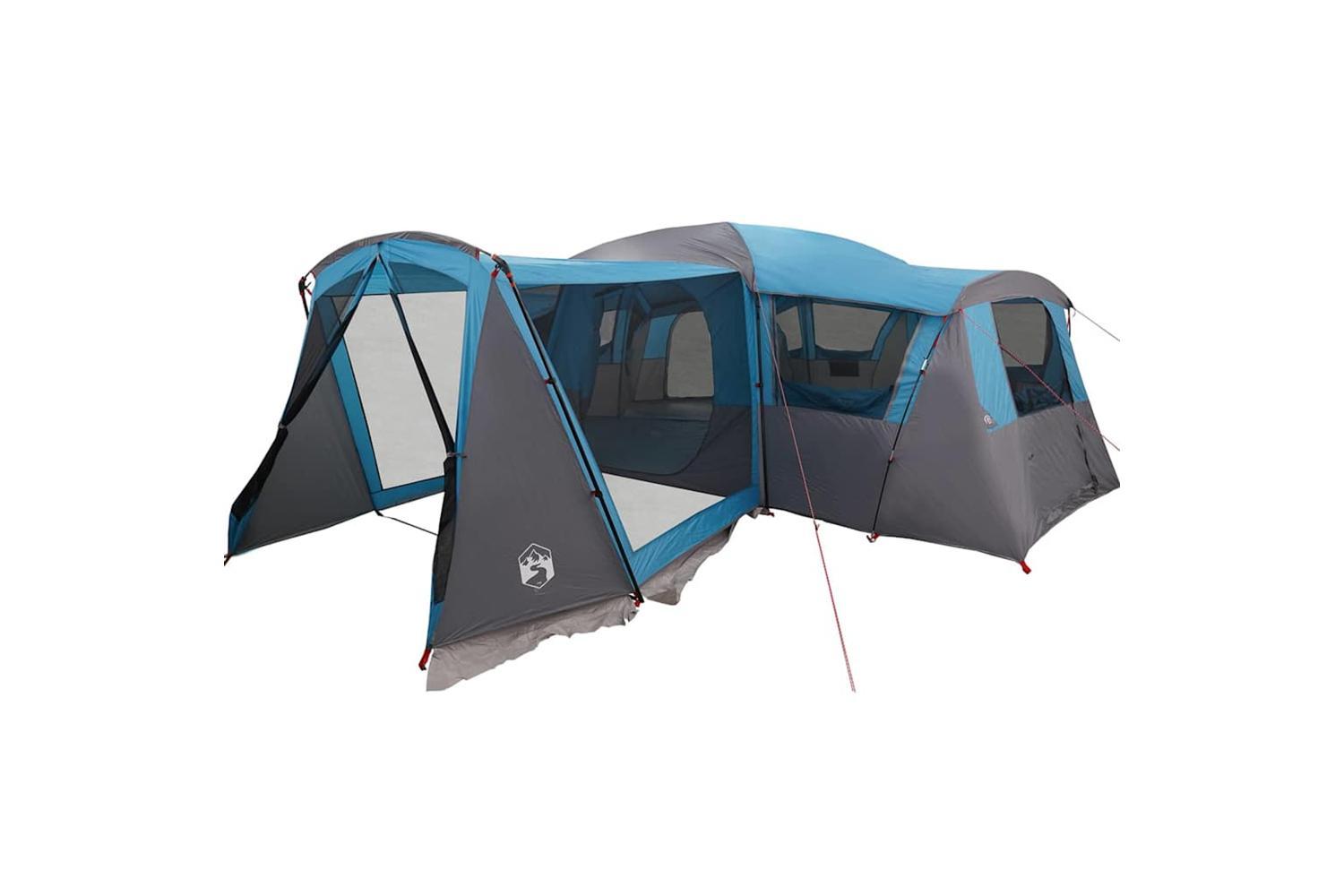 Vidaxl Family Tent With Roof Blue And Grey 745 X 700 X 217 Cm-2