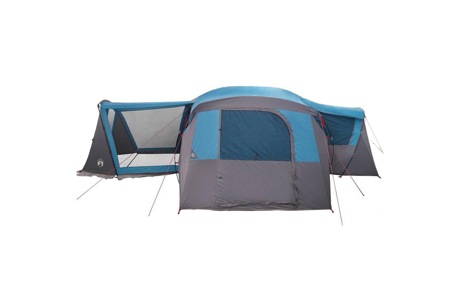 Vidaxl Family Tent With Roof Blue And Grey 745 X 700 X 217 Cm-6