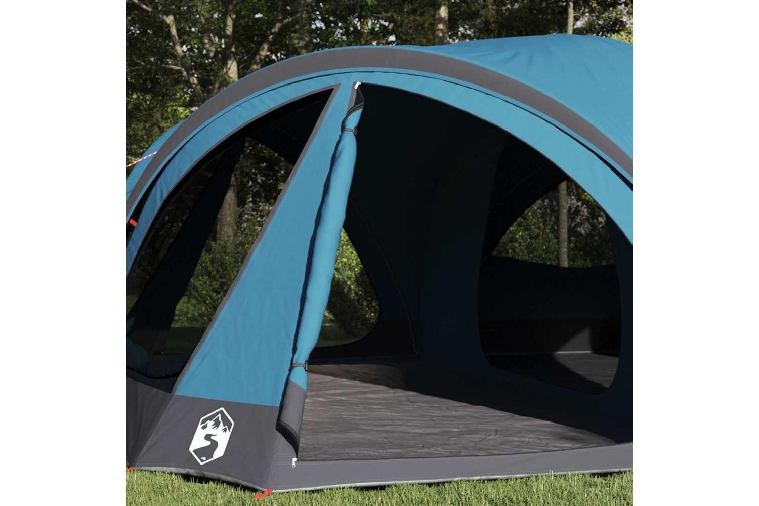 Vidaxl Family Tent With Roof Blue And Grey 460 X 430 X 214 Cm-3