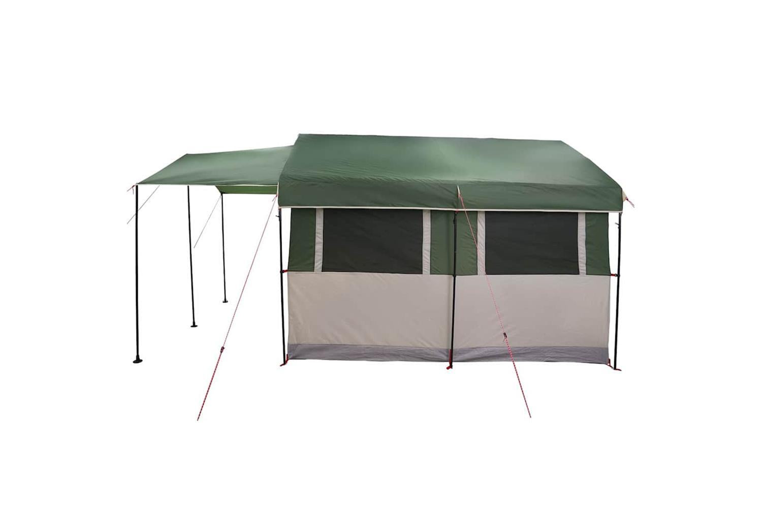 Vidaxl Family Tent With Roof Green And White 324 X 255 X 230 Cm-5