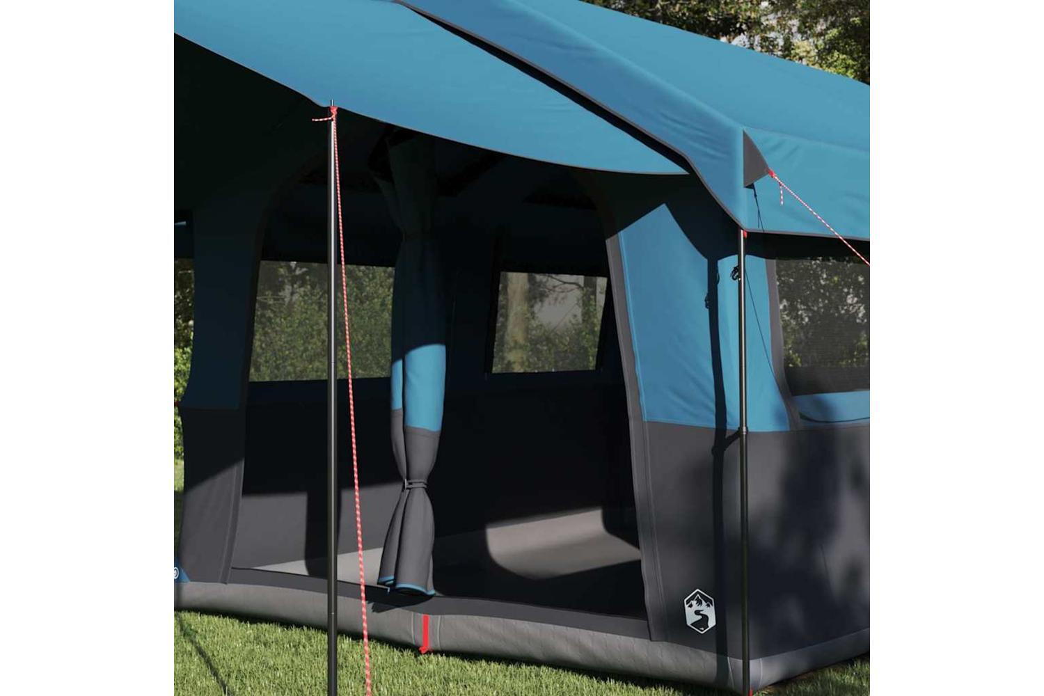 Vidaxl Family Tent With Roof Blue And Grey 324 X 255 X 230 Cm-3