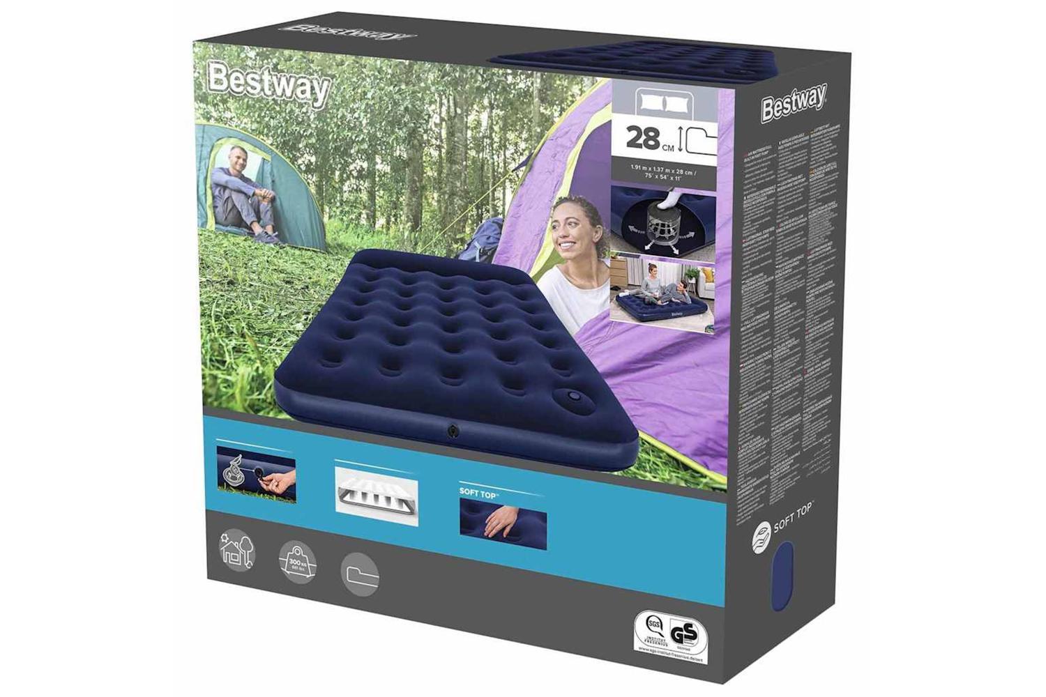 Best Way Airbed Blue 191 X 137 X 28 Cm Pvc-4