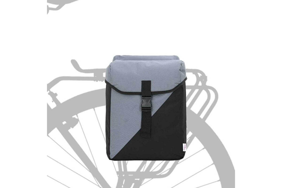 Vidaxl Bicycle Bag Grey And Black 31.5 X 15.5 X 40 Cm Polyester-2