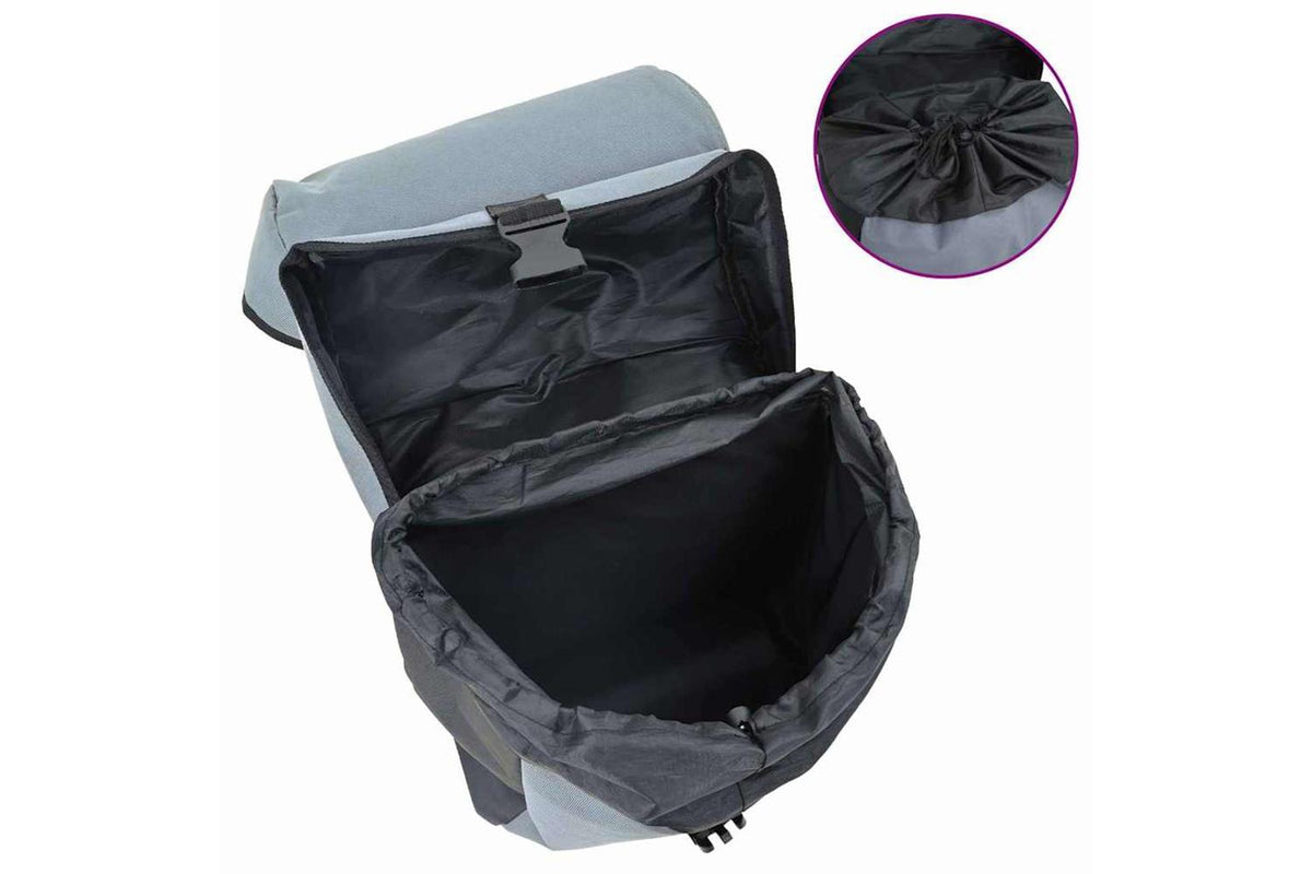 Vidaxl Bicycle Bag Grey And Black 31.5 X 15.5 X 40 Cm Polyester-10