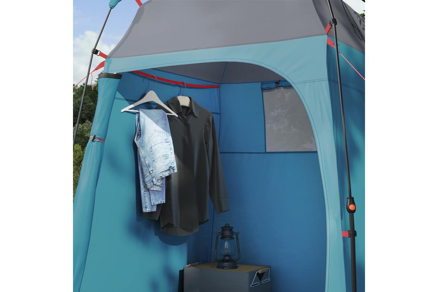 Vidaxl Shower Tent Folding With Storage Blue 160 X 160 X 227 Cm Steel-5