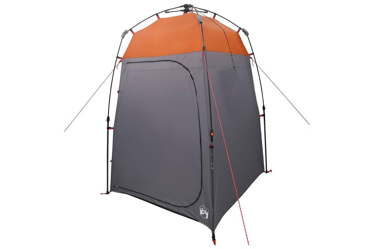 Vidaxl Shower Tent Folding Grey And Orange 160 X 160 X 227 Cm Steel-6