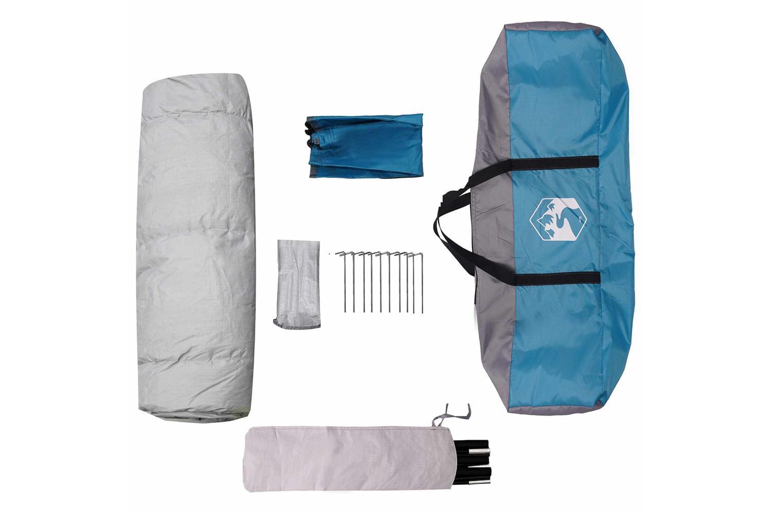 Vidaxl Instant Tent Folding With Storage Blue 205 X 205 X 143 Cm Steel-9
