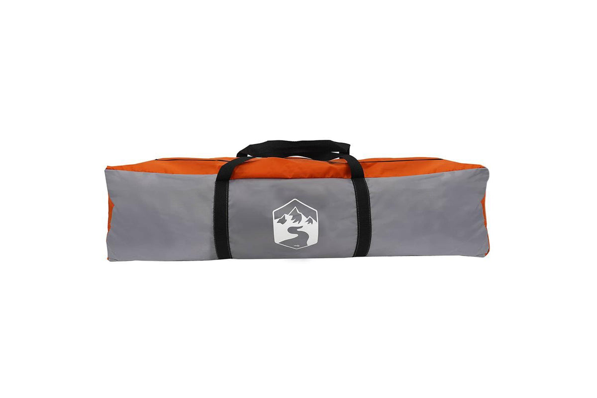 Vidaxl Instant Tent Folding Grey And Orange 205 X 205 X 143 Cm Steel-8
