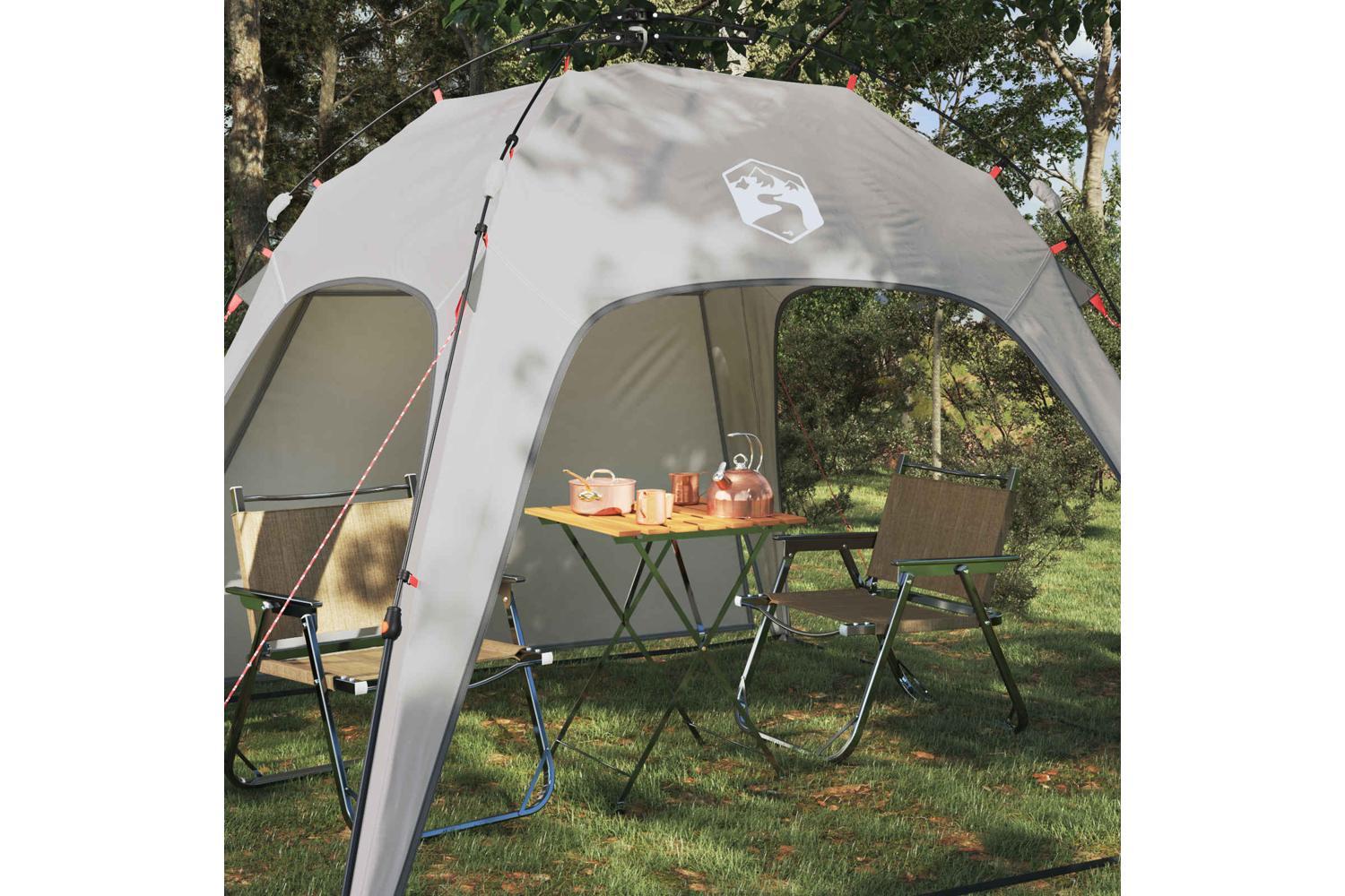 Vidaxl Instant Tent Folding With Storage Grey 260 X 260 X 197 Cm Steel-3