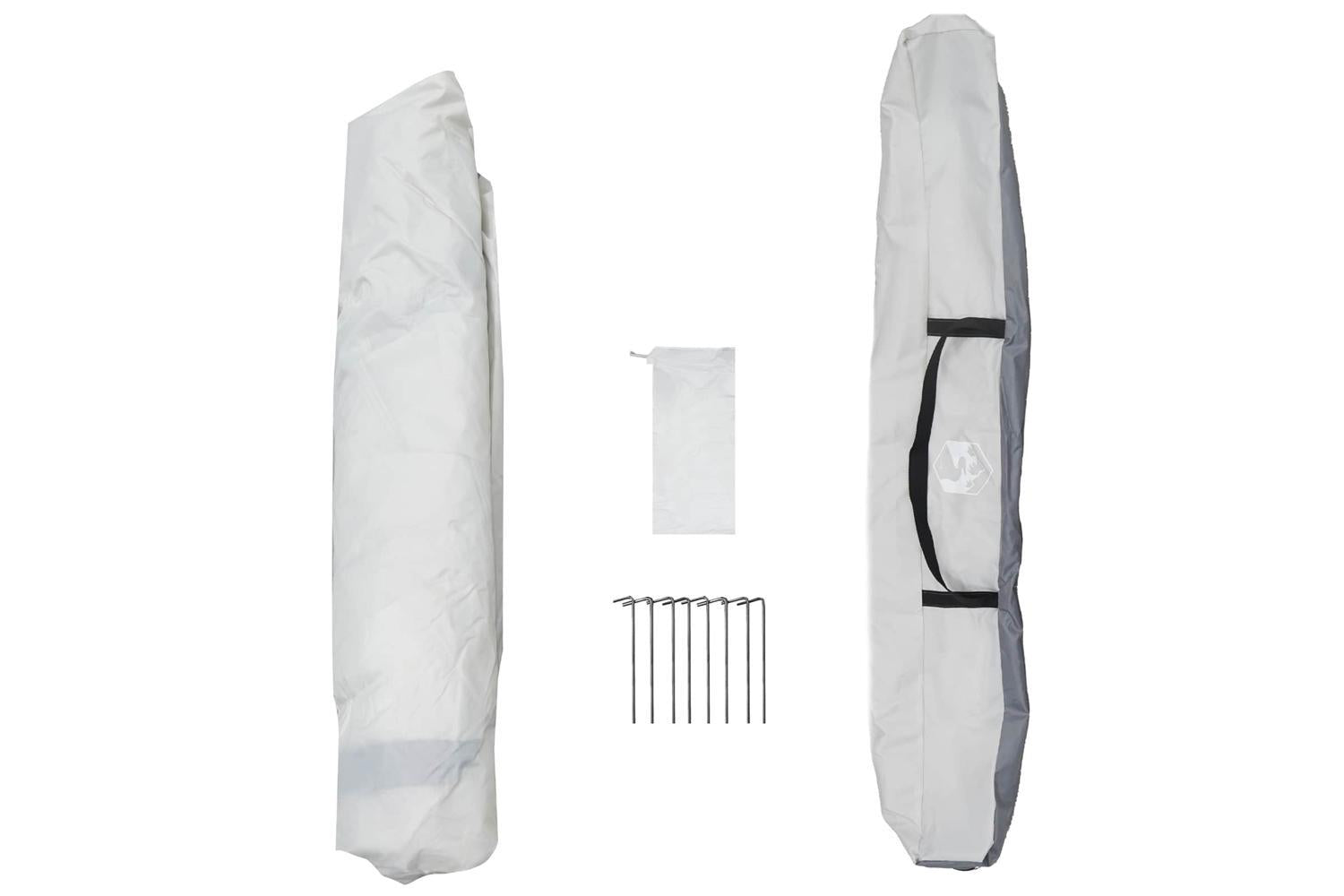 Vidaxl Instant Tent Folding With Storage Grey 260 X 260 X 197 Cm Steel-7