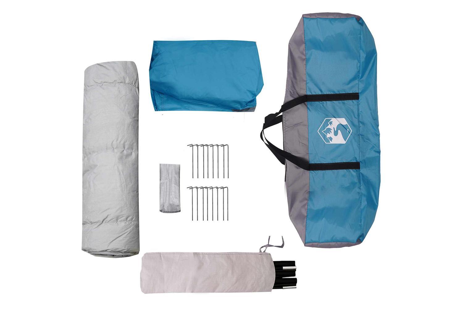 Vidaxl Instant Tent Folding Alta Blue 458 X 458 X 230 Cm Steel-10
