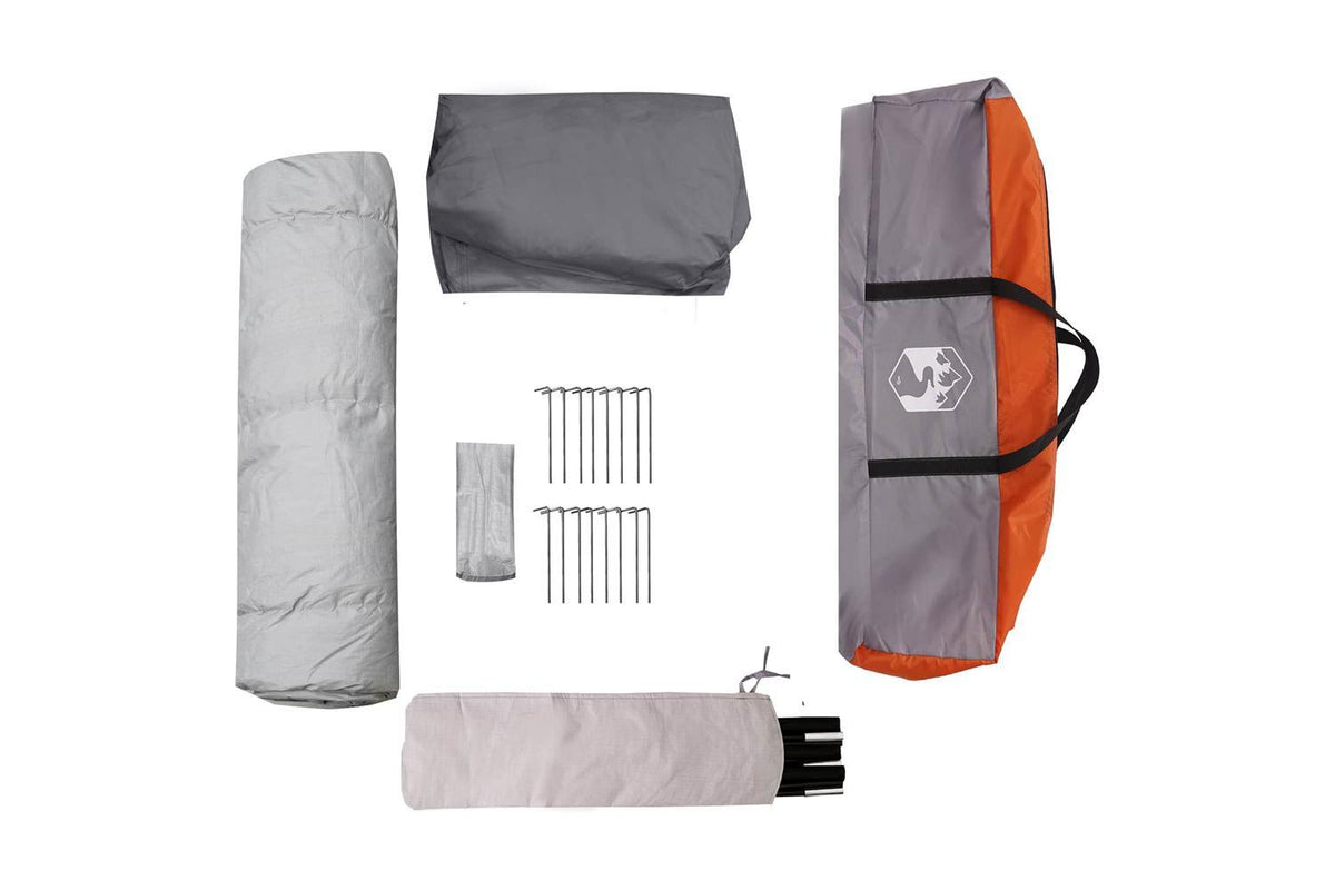 Vidaxl Instant Tent Alta Grey And Orange 458 X 458 X 230 Cm Steel-10
