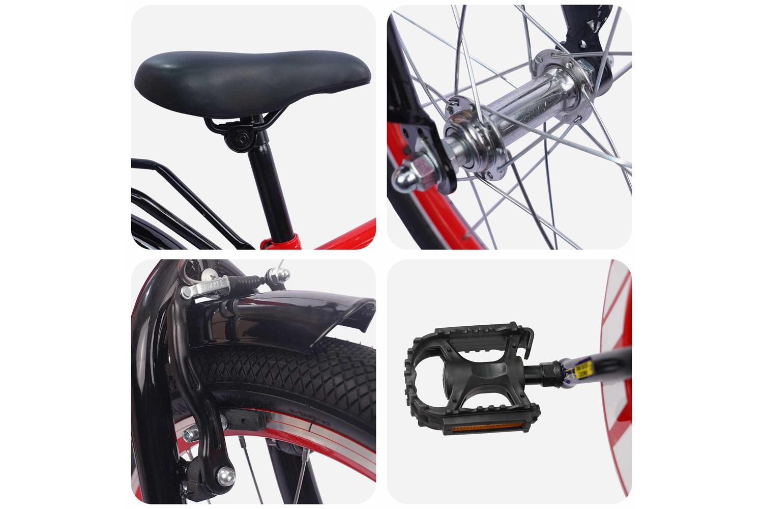 Vidaxl Kids Bike 20'' For 6-11 Years Old Red-4