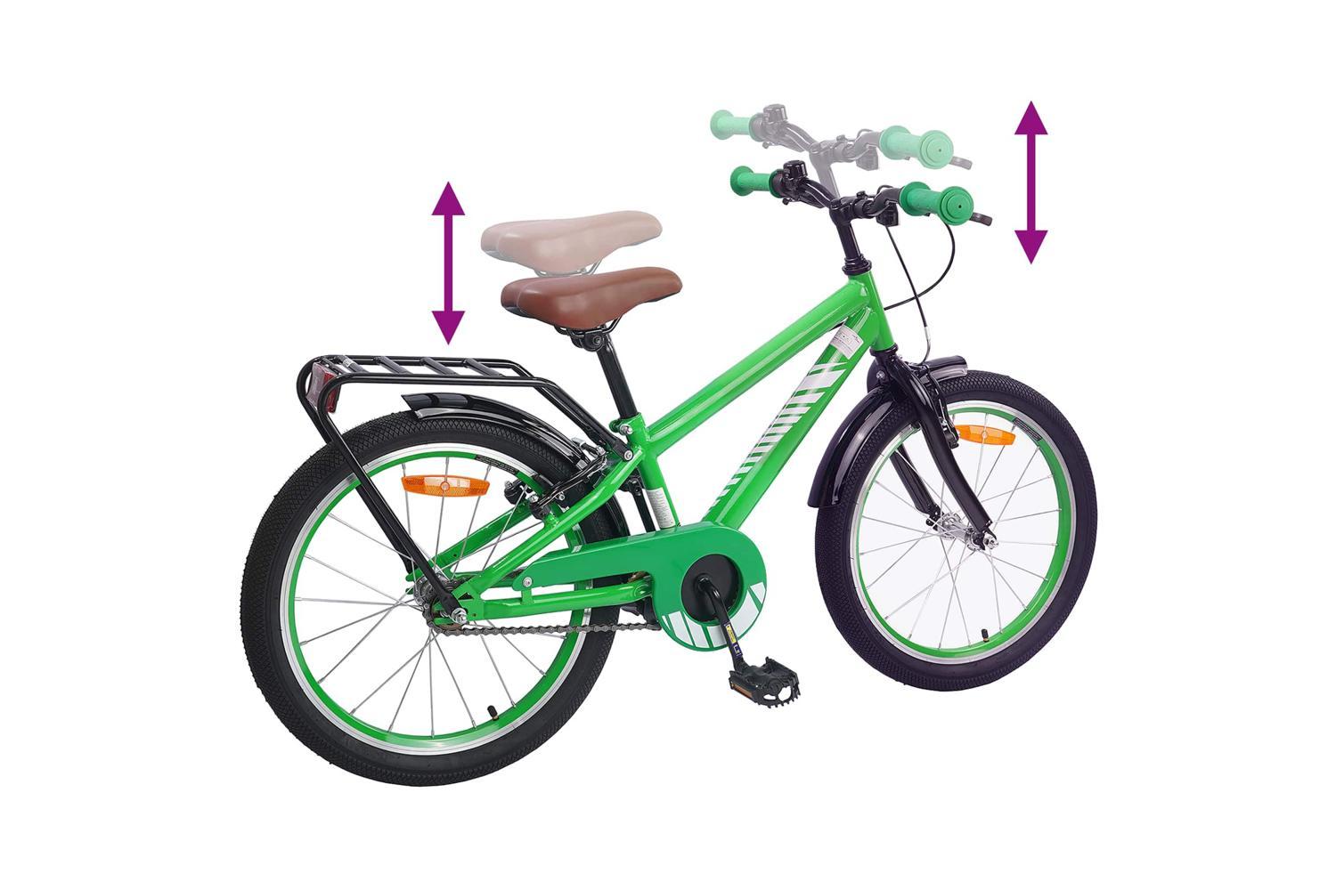 Vidaxl Kids Bike 20'' For 6-11 Years Old Green-7