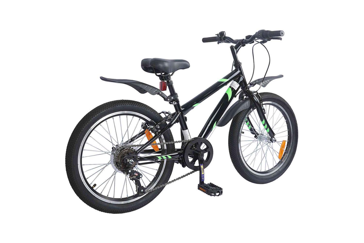 Vidaxl Kids Bike 20'' 6-speed For 6-11 Years Old Black-3