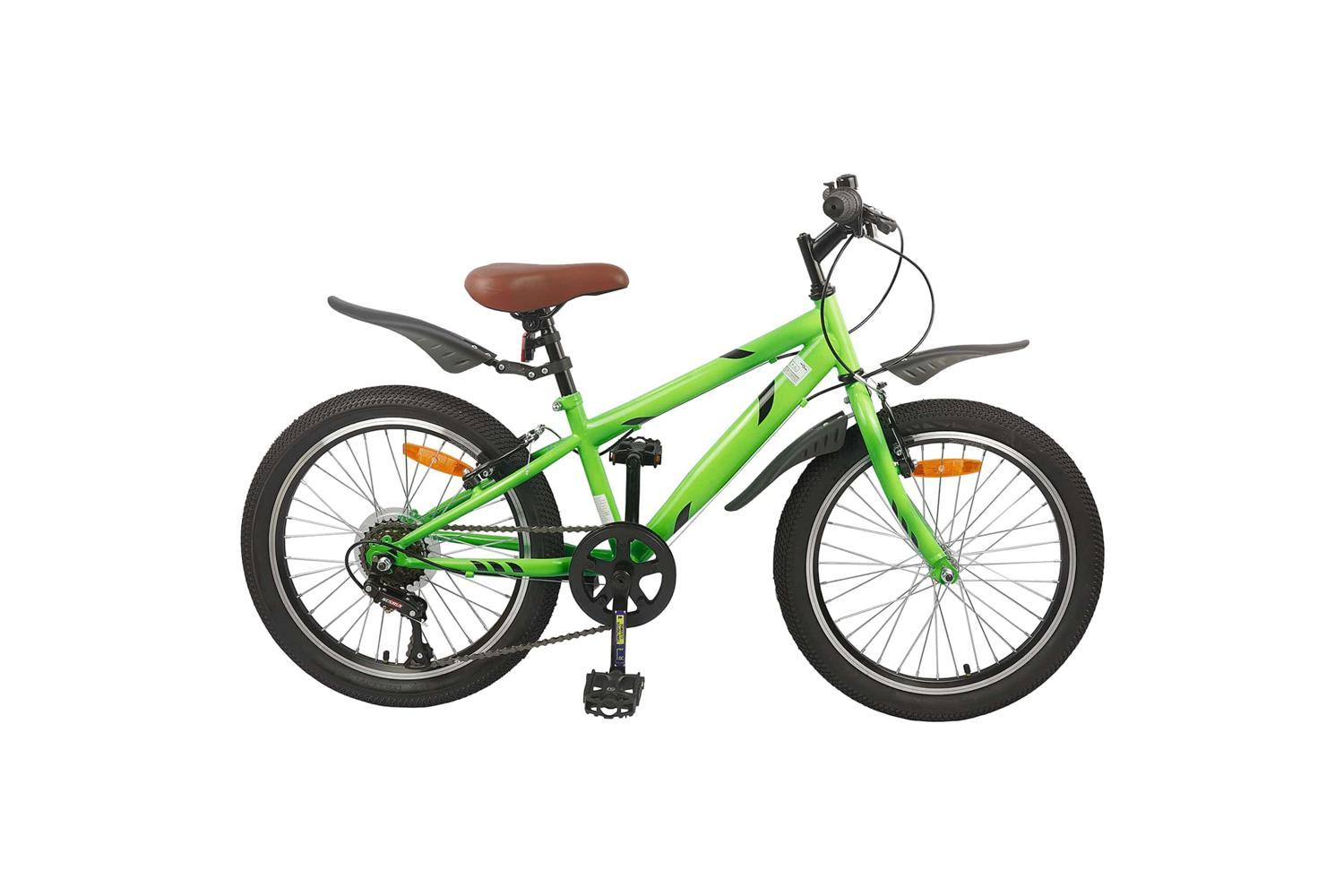 Vidaxl Kids Bike 20'' 6-speed For 6-11 Years Old Green