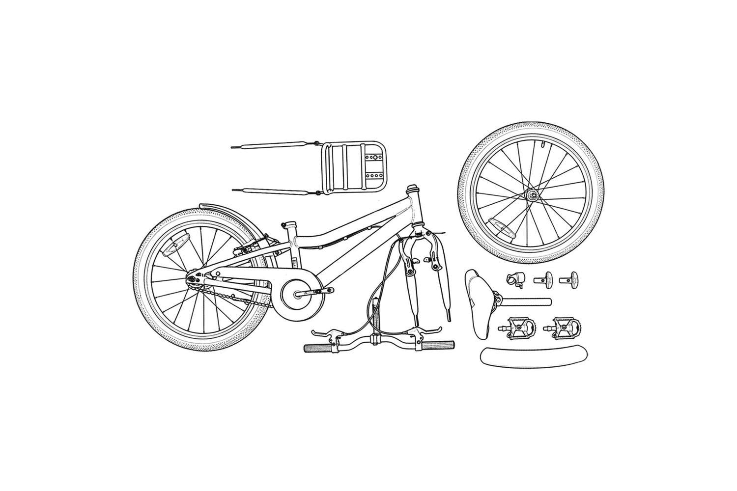 Vidaxl Kids Bike 20'' For 6-11 Years Old Orange Black-8