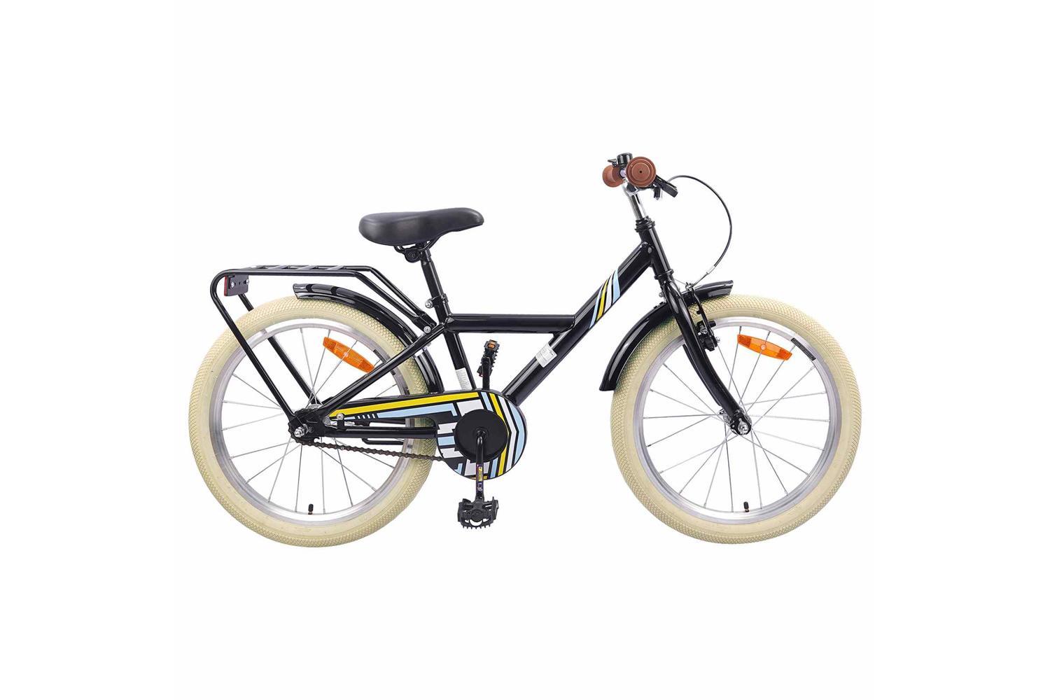 Vidaxl Kids Bike 20'' For 6-11 Years Old Black