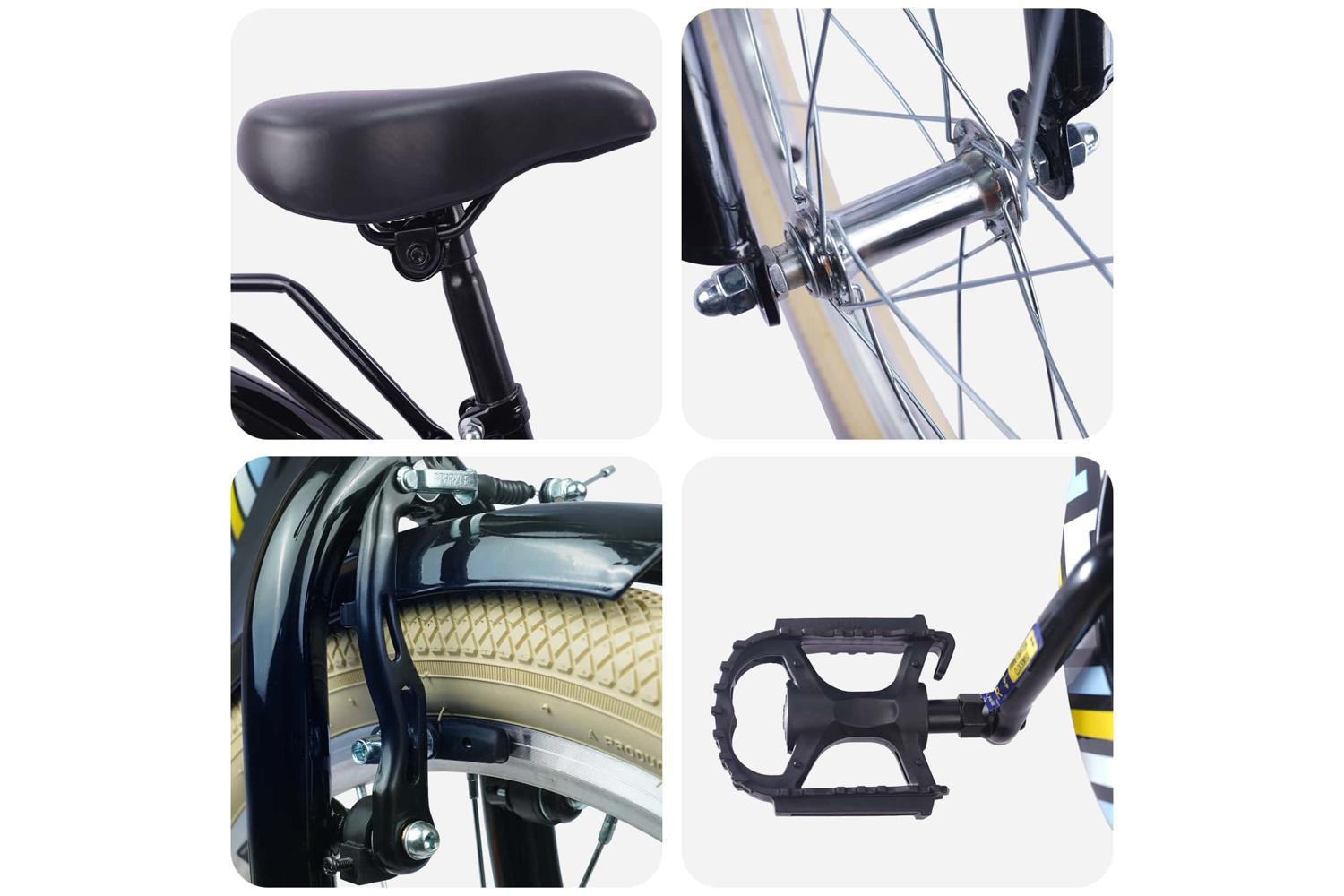 Vidaxl Kids Bike 20'' For 6-11 Years Old Black-4