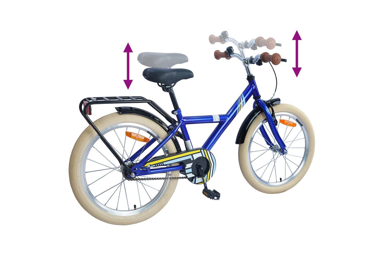 Vidaxl Kids Bike 20'' For 6-11 Years Old Dark Blue-7