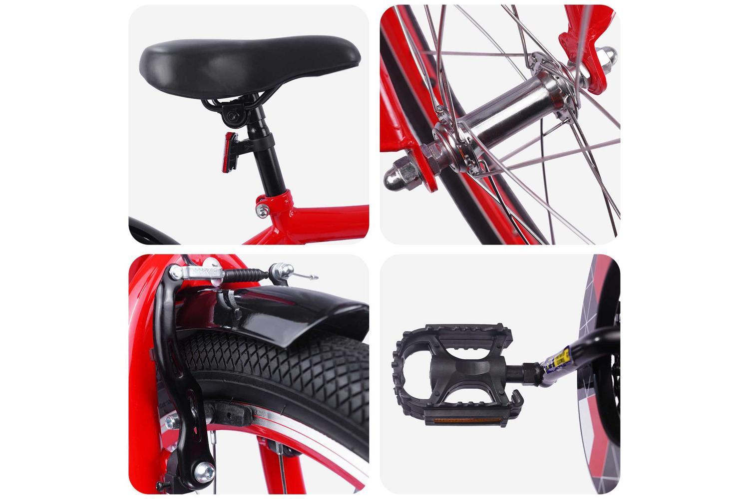 Vidaxl Kids Bike 20'' For 6-11 Years Old Red-4