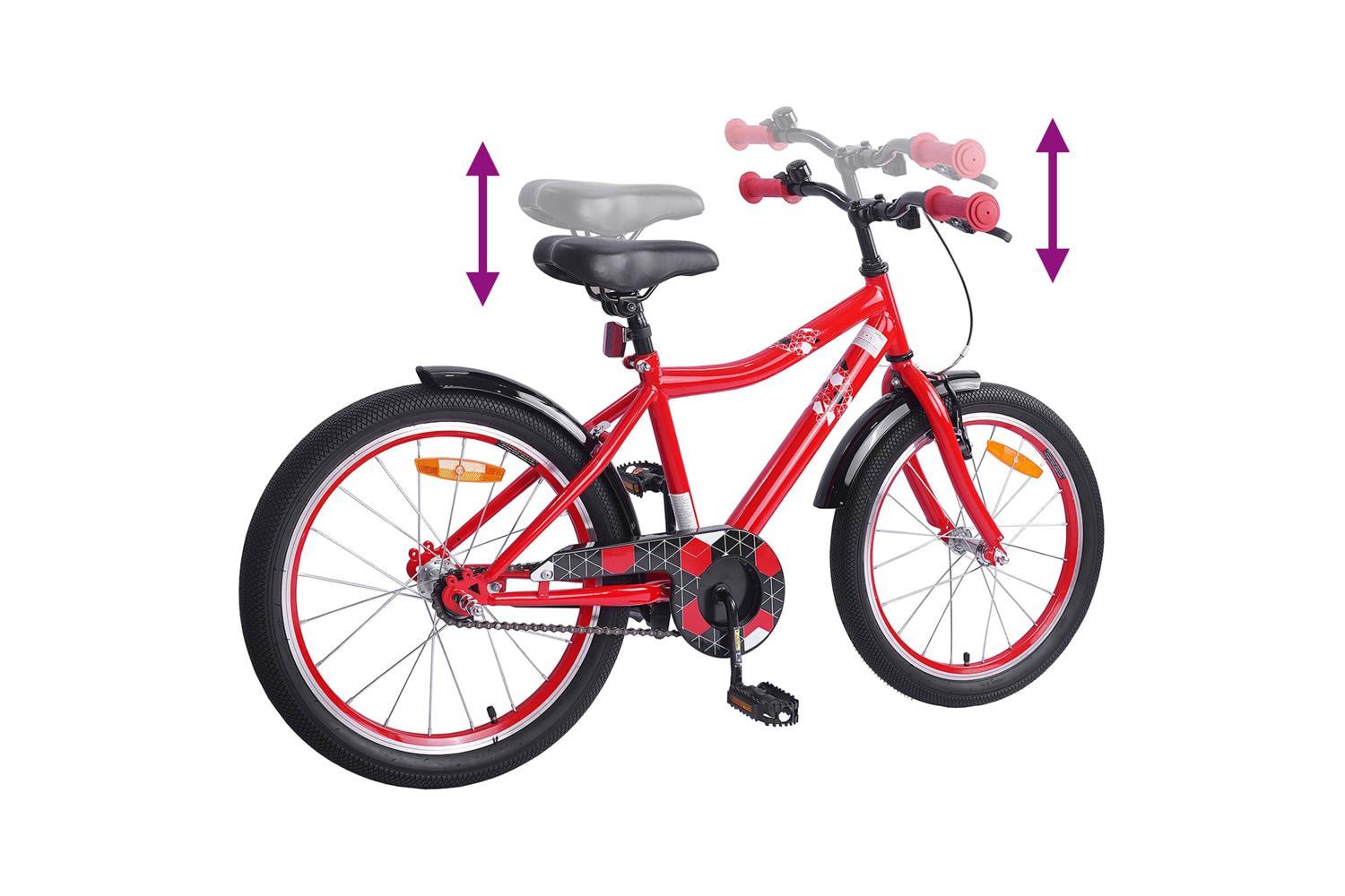 Vidaxl Kids Bike 20'' For 6-11 Years Old Red-7