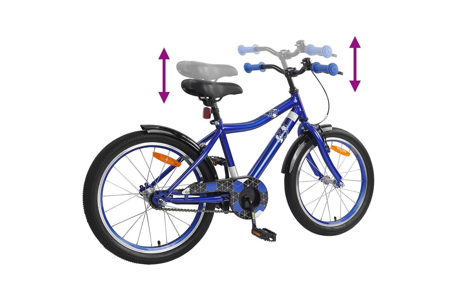 Vidaxl Kids Bike 20'' For 6-11 Years Old Dark Blue-7