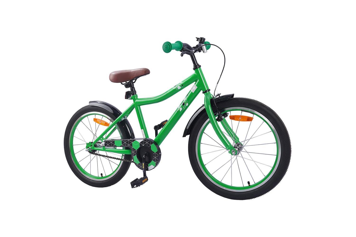 Vidaxl Kids Bike 20'' For 6-11 Years Old Green-2