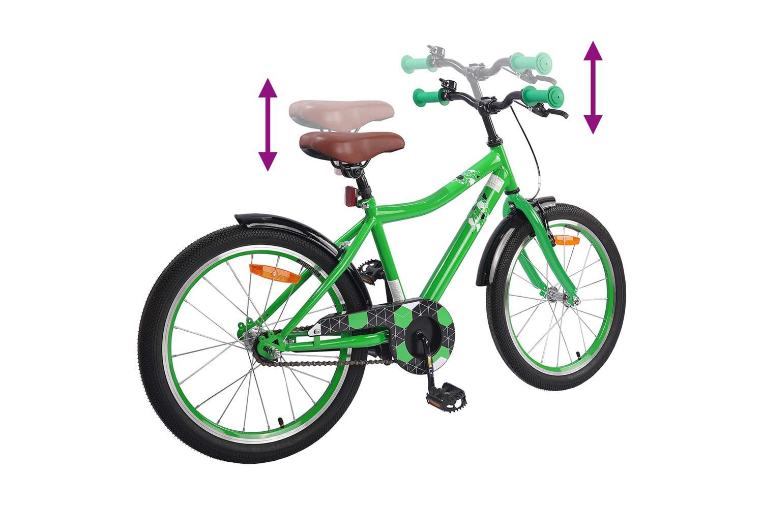 Vidaxl Kids Bike 20'' For 6-11 Years Old Green-7