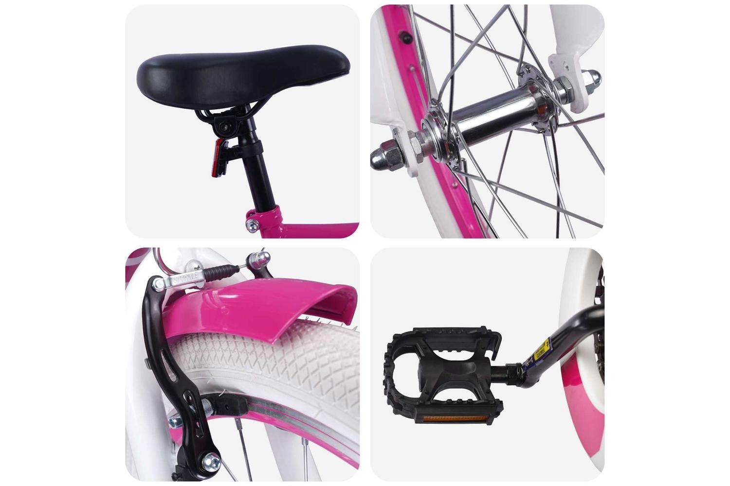 Vidaxl Kids Bike 20'' For 6-11 Years Old Pink-4