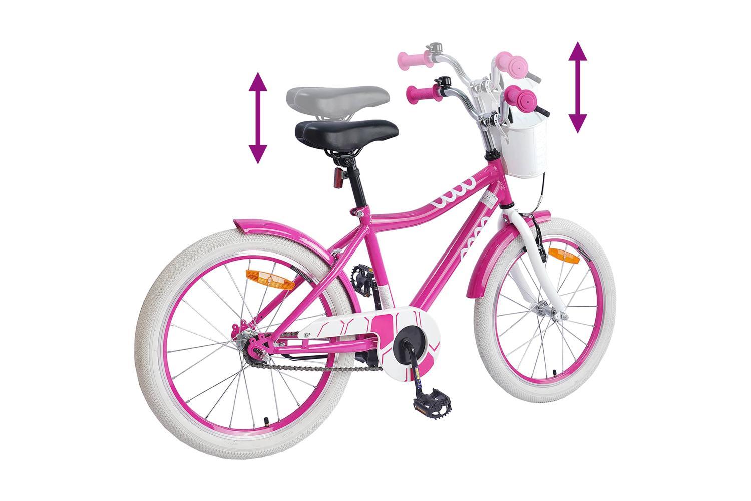 Vidaxl Kids Bike 20'' For 6-11 Years Old Pink-7