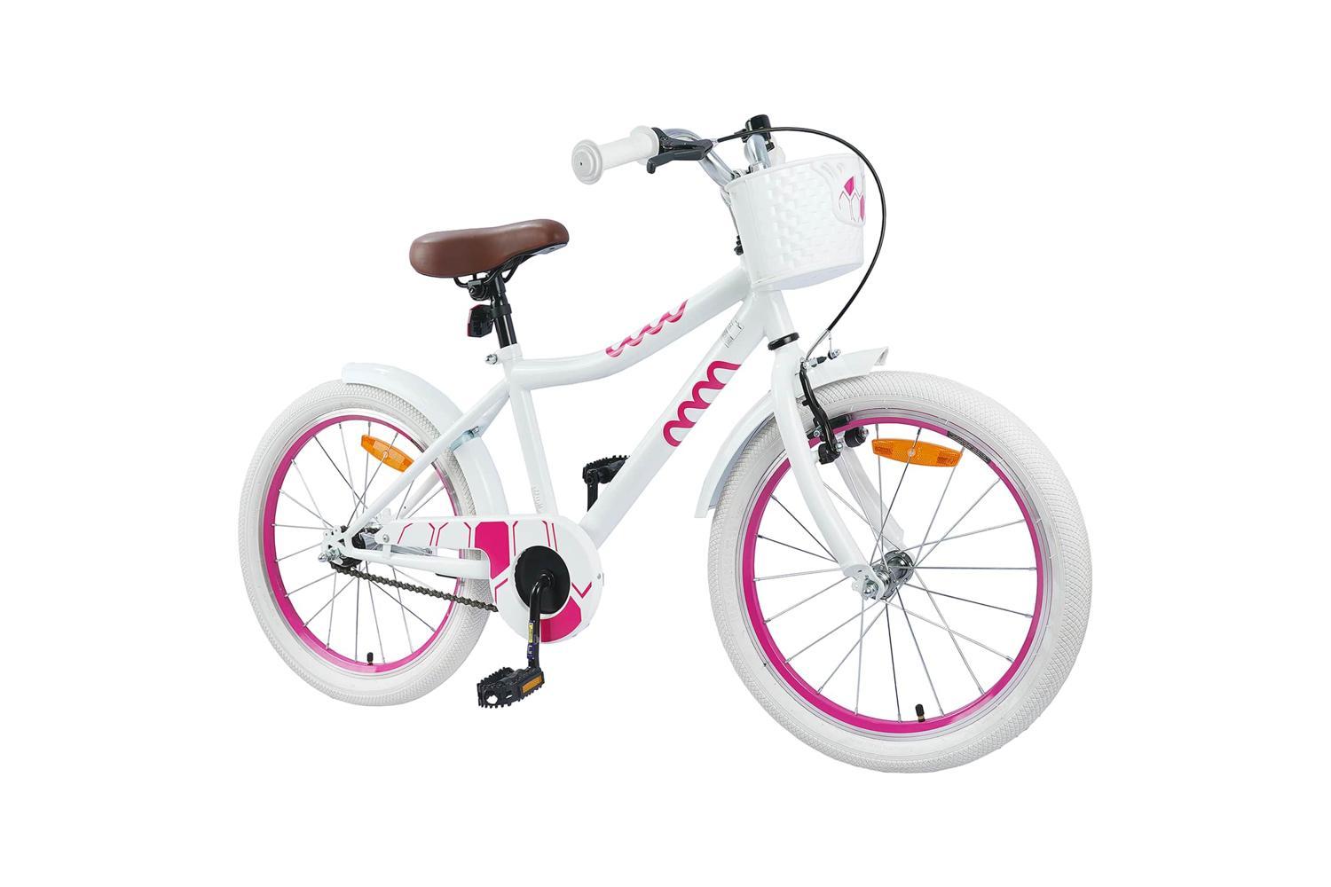 Vidaxl Kids Bike 20'' For 6-11 Years Old White-2