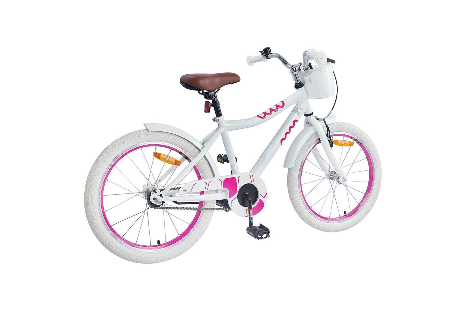 Vidaxl Kids Bike 20'' For 6-11 Years Old White-3