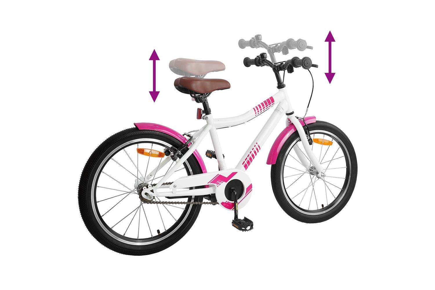 Vidaxl Kids Bike 20'' For 6-11 Years Old Pink-7