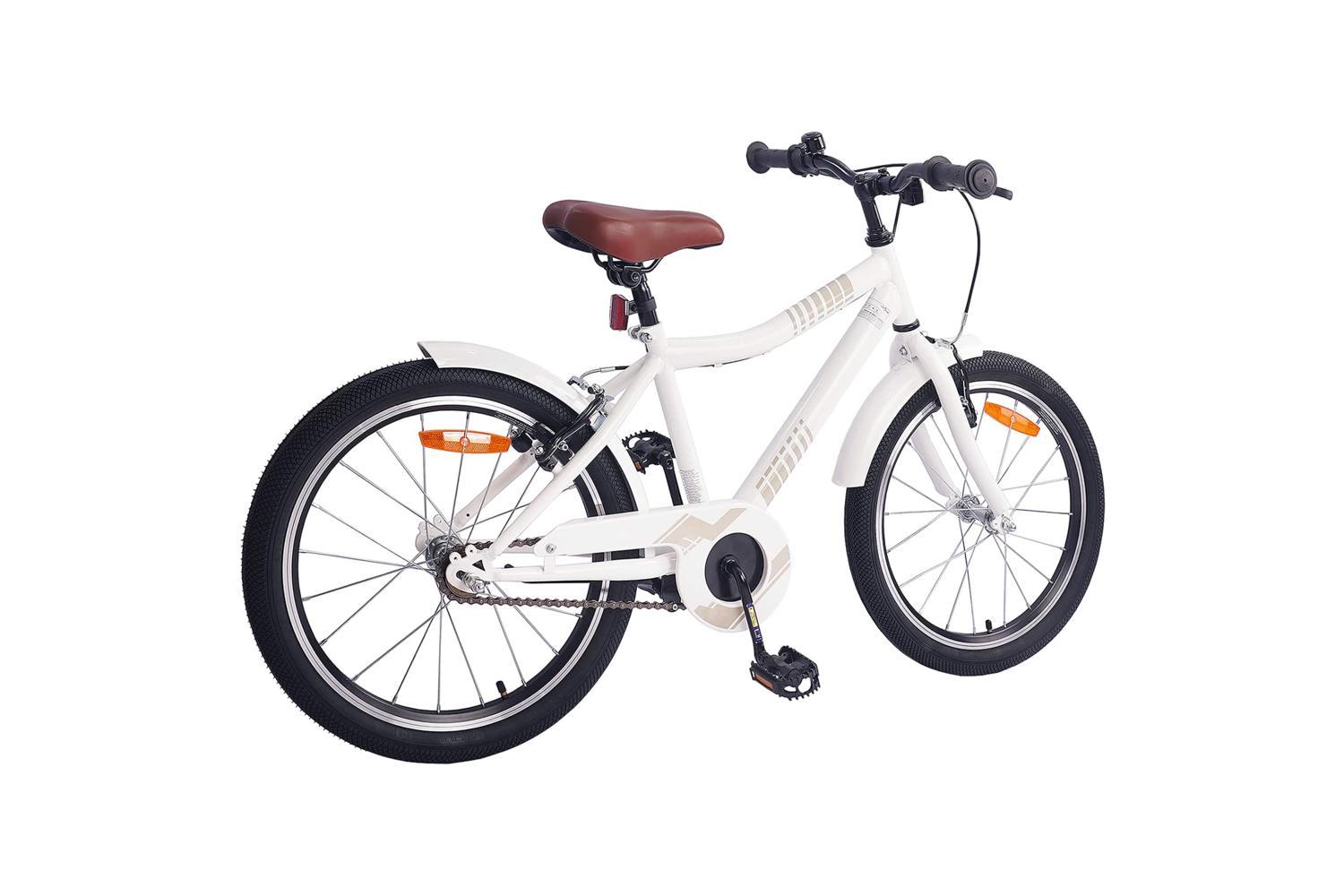 Vidaxl Kids Bike 24'' For 8-12 Years Old White-3